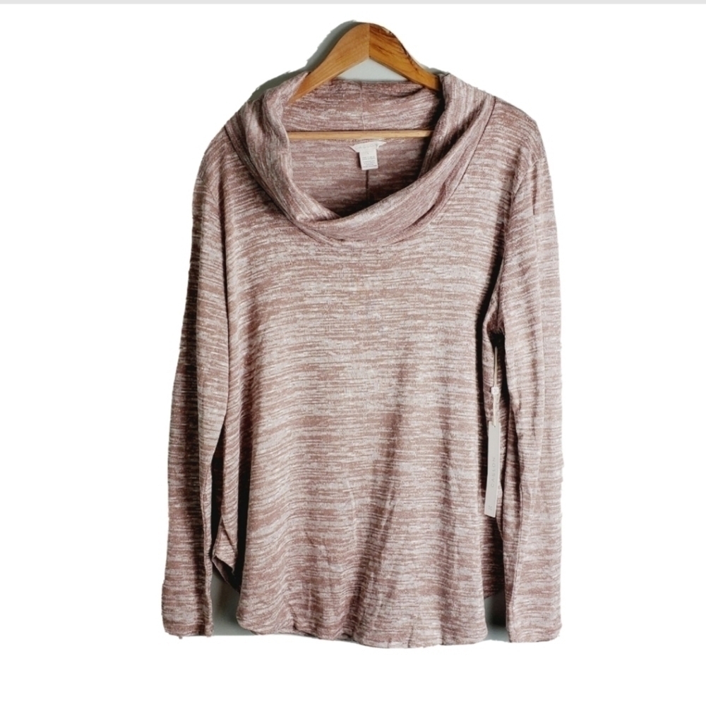NEW Caslon Brown Cowl Neck Sweater